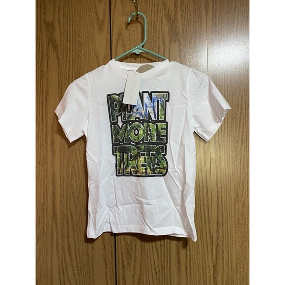 NWT Stella McCartney Kid’s 8 Plant More Trees Shirt - Picture 1 of 5